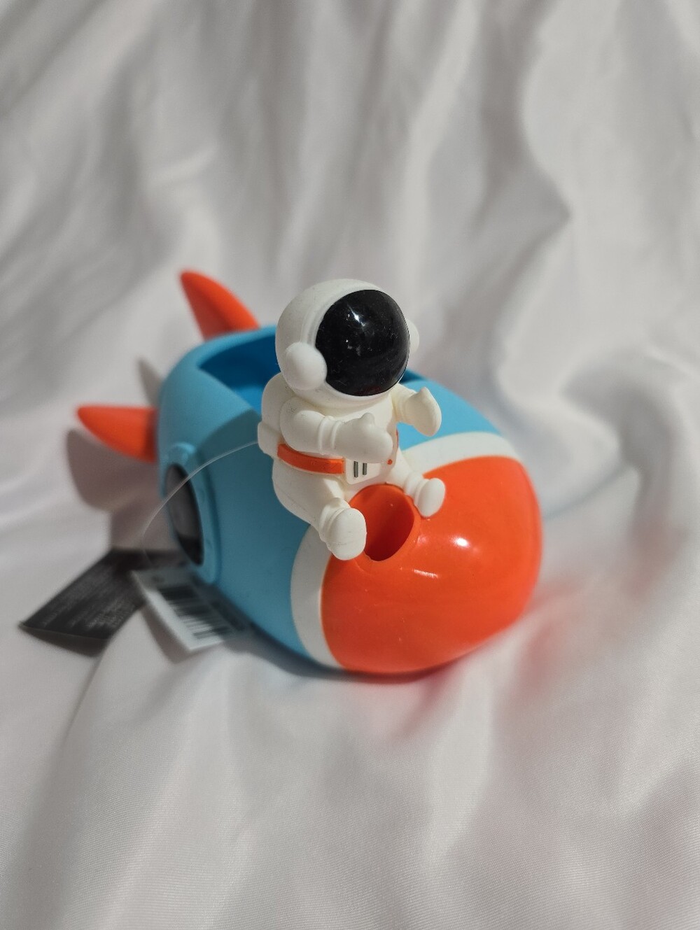 NWT Bath & Body Works Hand Soap Holder Rocket Austronaut W/ Sound Silicone